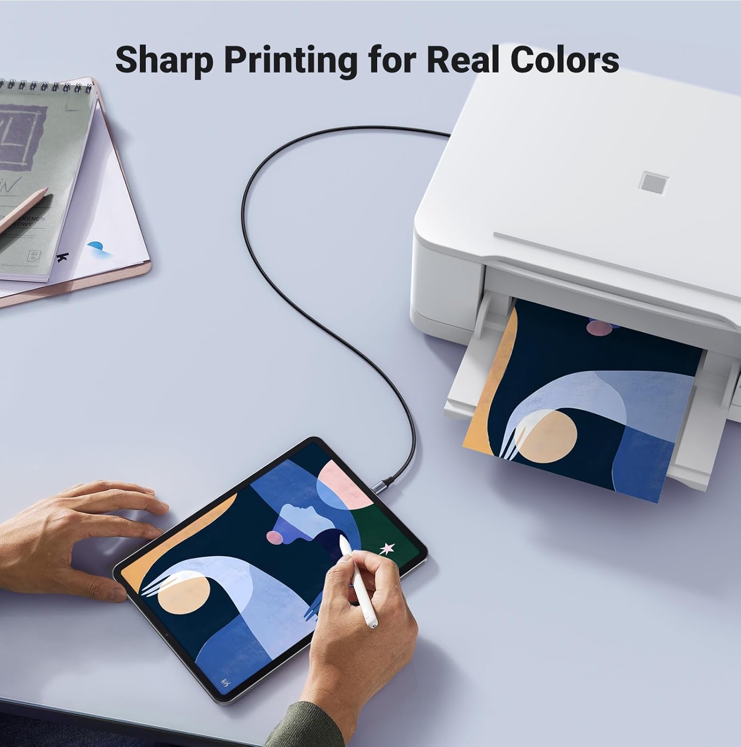 Thumbnail 2 de UGREEN USB B to USB‑C 1m printer cable