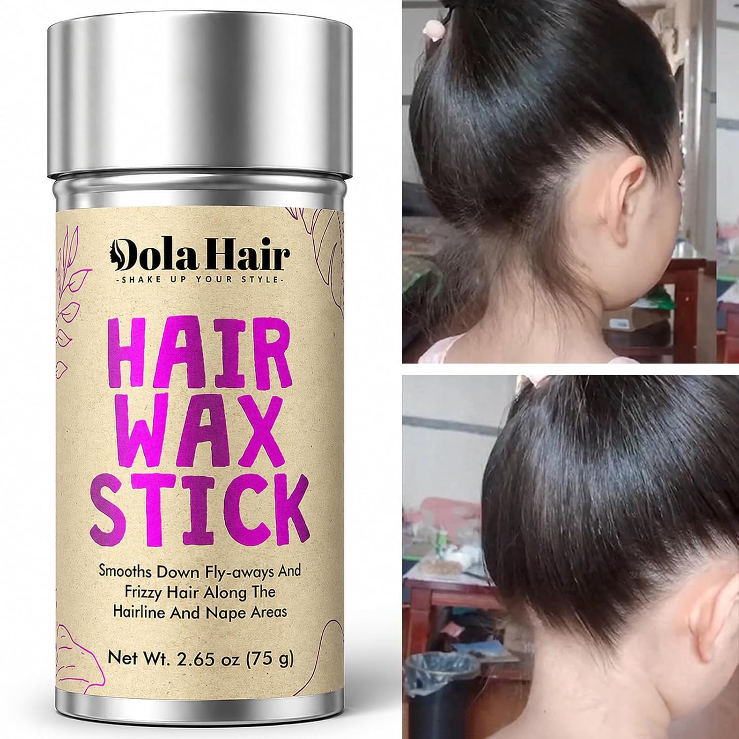 Detalle 2 de Dolahair Hair Wax Stick 2.7 Oz 2-Pack