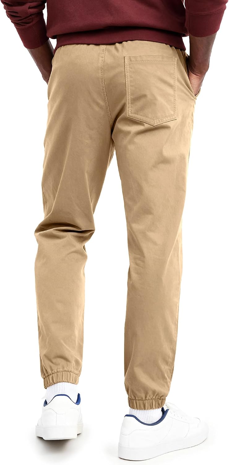 Detalle de HOTake MBC252405012 Men's Casual Chino Jogger Pants, Tapered Fit