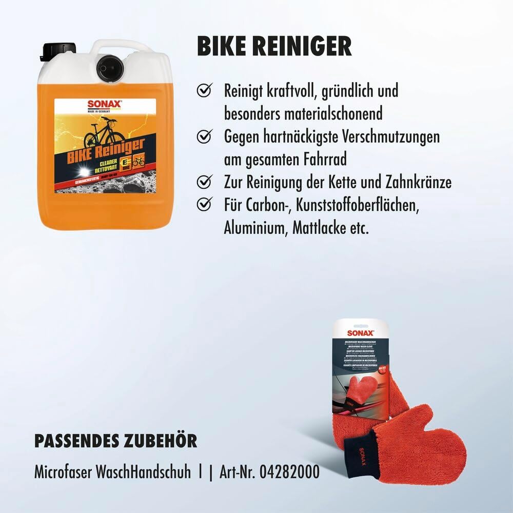 Thumbnail 2 de SONAX BIKE Reiniger (5 Liter) – Fahrradreiniger für Aluminium, Carbon, Mattlacke und Kunststoffoberflächen