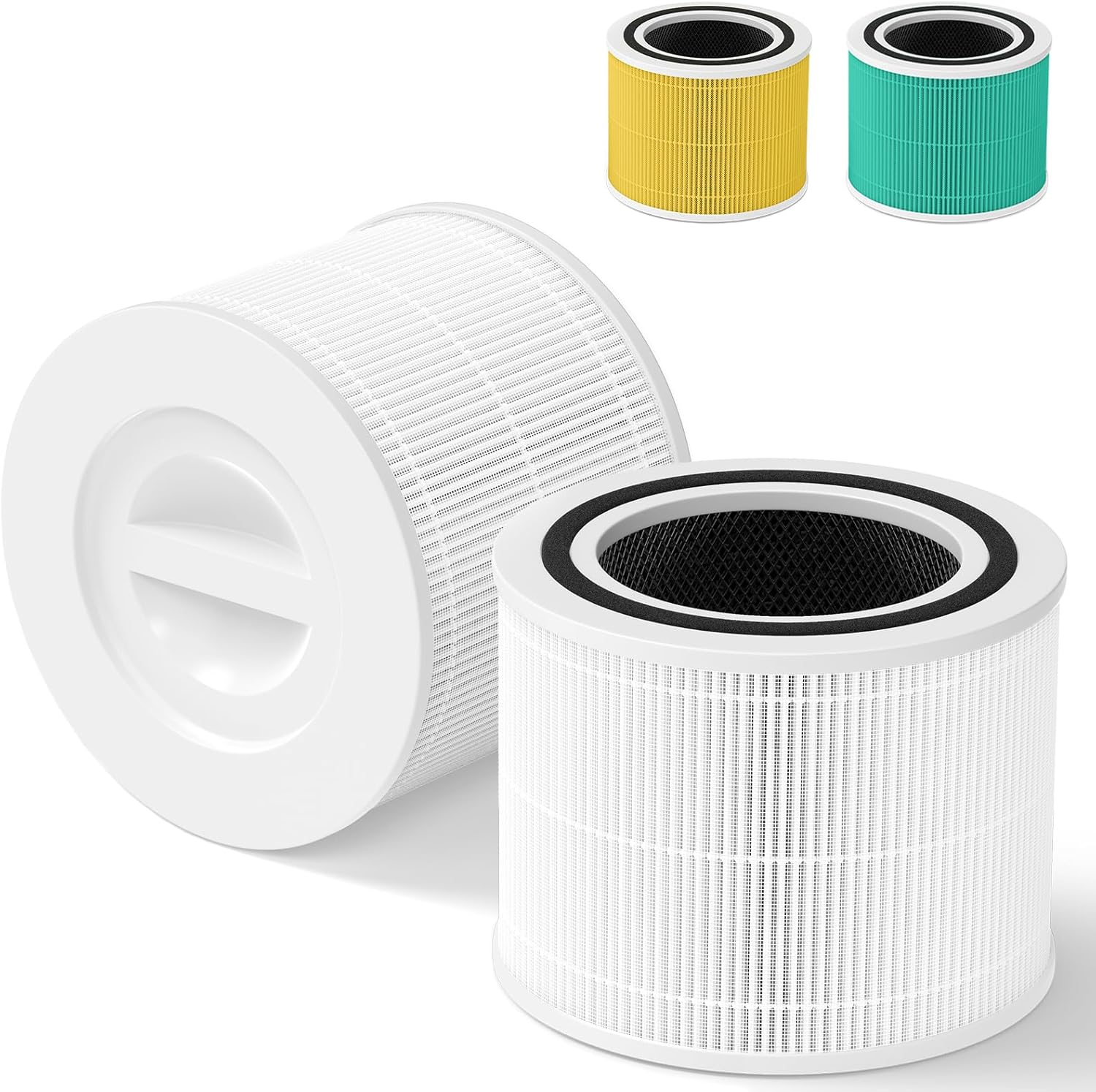 Colorfullife Core 300 Replacement Filter (3-in-1 H13 True HEPA) 2-Pack for LEVOIT Core 300 / 300-P / 300S