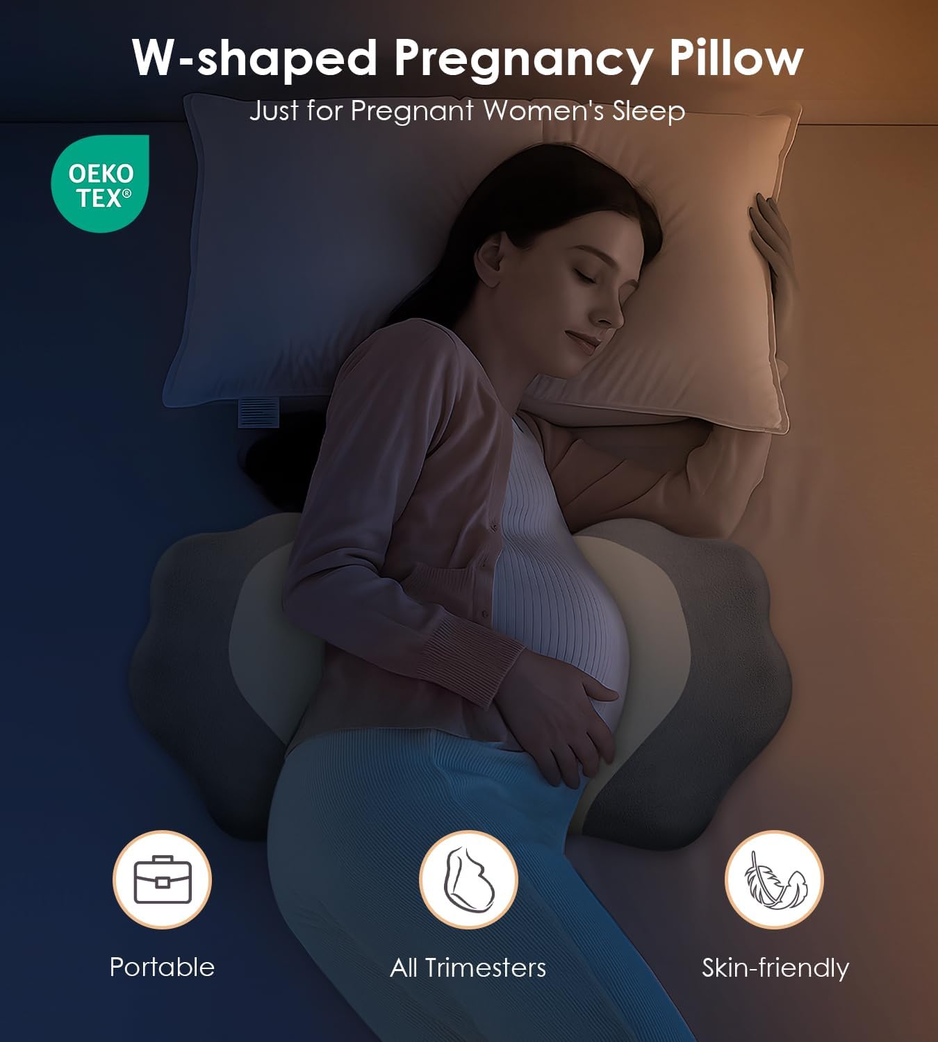 Thumbnail 3 de DONAMA Pregnancy Pillow with Memory Foam