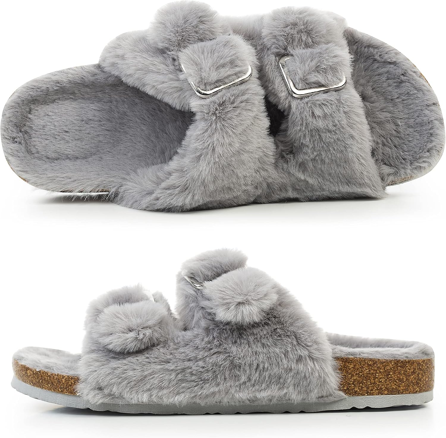 Detalle 1 de FITORY Women's Slippers with Faux Fur