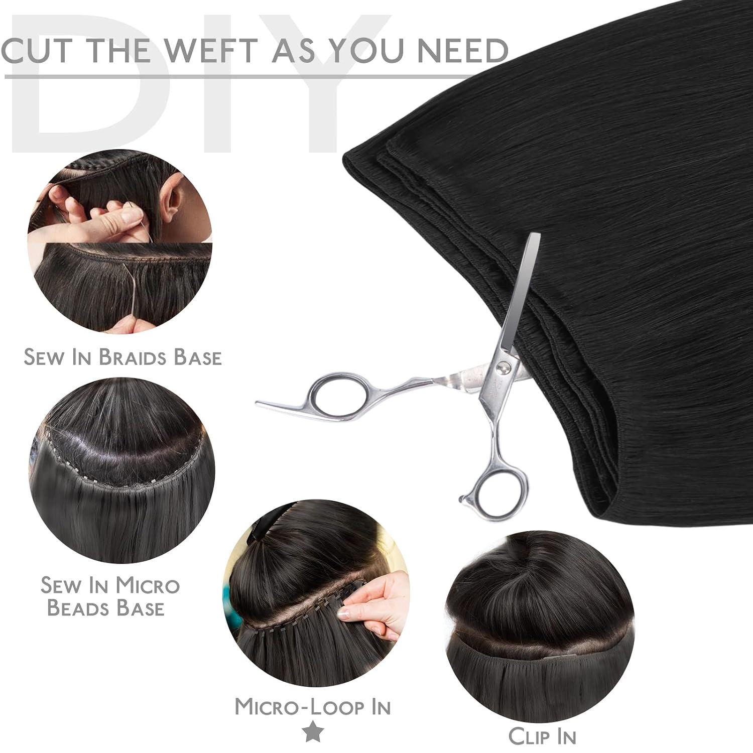 Thumbnail 3 de WENNALIFE 24 Inch Sew‑In Remy Hair 120g