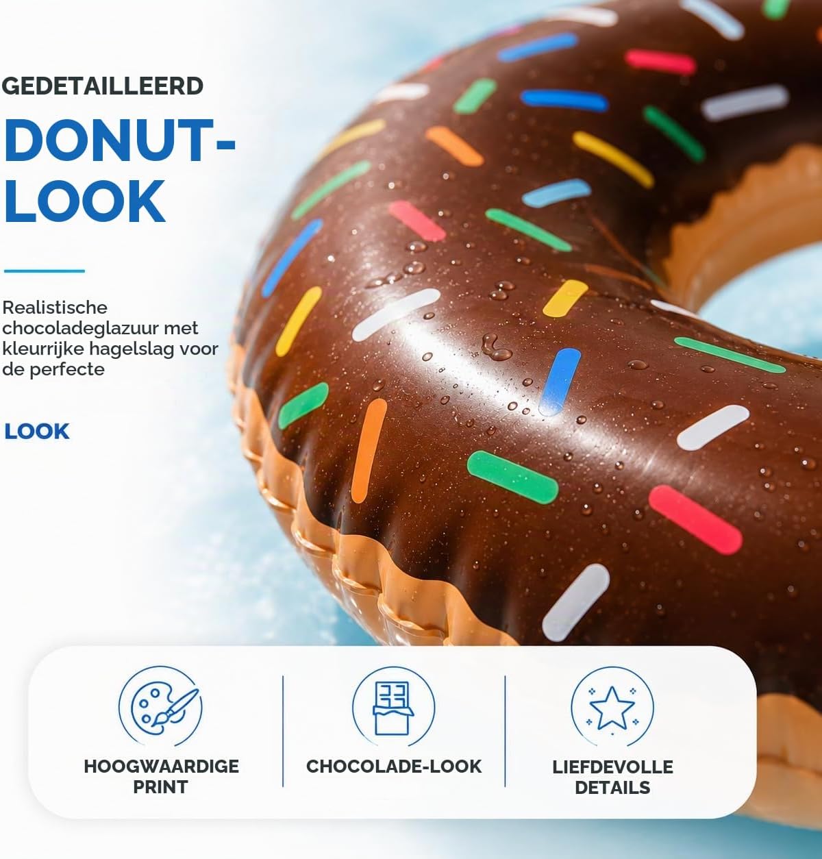 Thumbnail 6 de TK Gruppe Timo Klingler opblaasbare donut-zwemring met bekerhouder