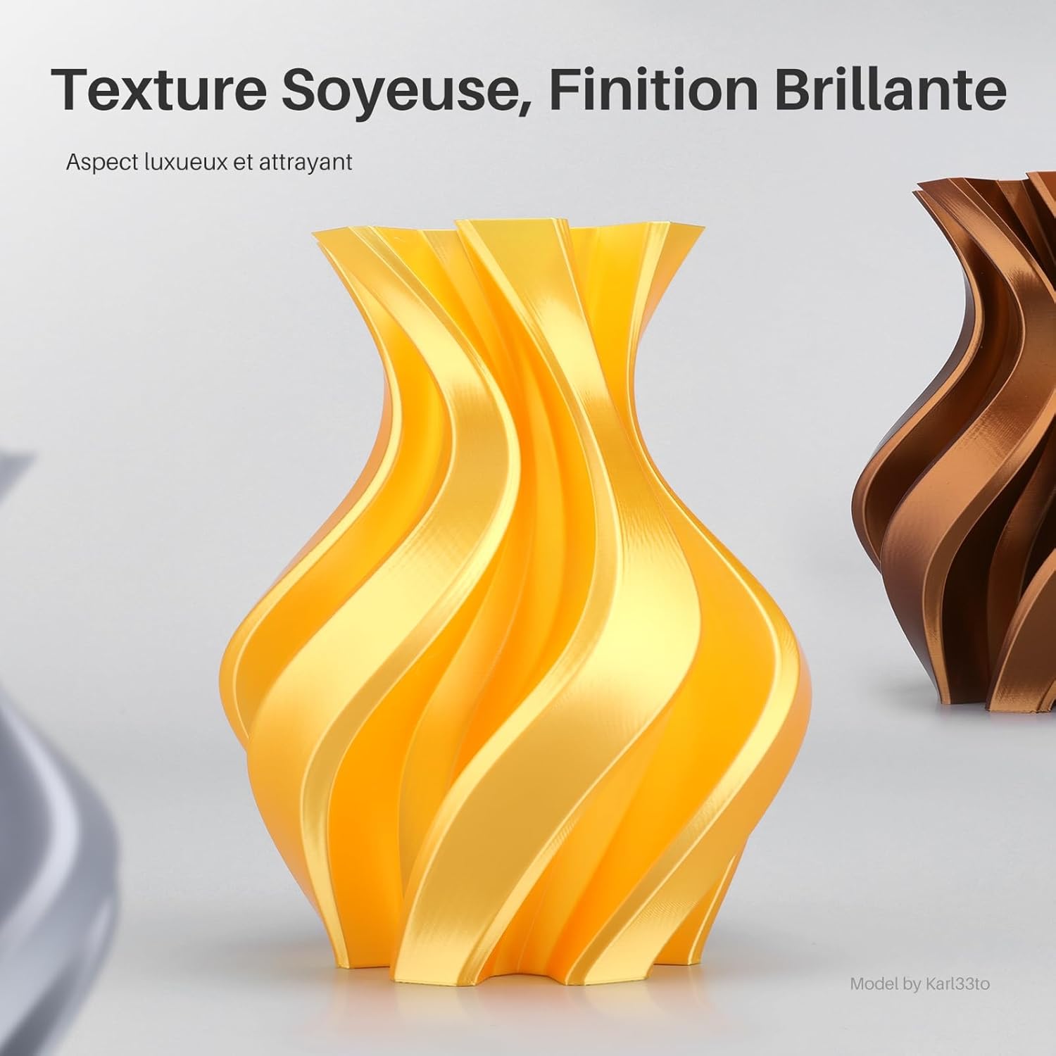 Thumbnail 1 de ELEGOO Pack de 4 bobines de filament PLA soie 250 g (1,75 mm) – 4 couleurs multicolores