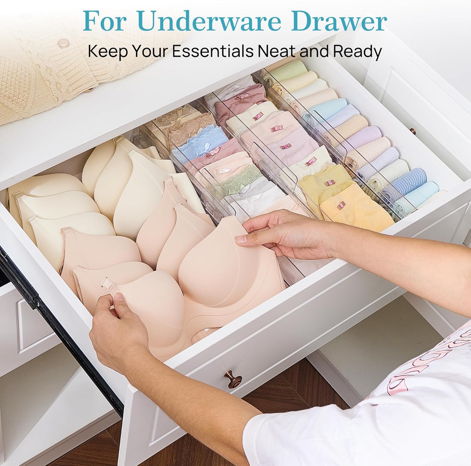 Thumbnail 4 de Vtopmart 12-Pack Drawer Dividers, 4" High ⚙