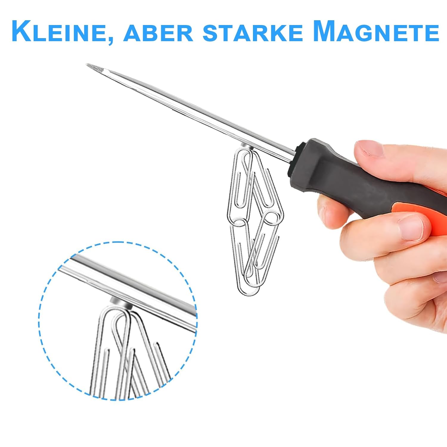 Detalle de Delaga 300 Stück Magnete Extra Stark 4x2 mm – Mini Magnete für Magnettafel, Kühlschrank, Whiteboard und Pinnwand
