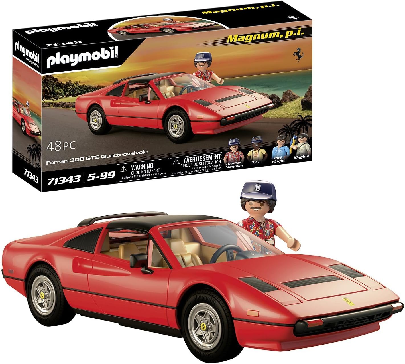 Detalle de Playmobil toy car Ferrari 308GT