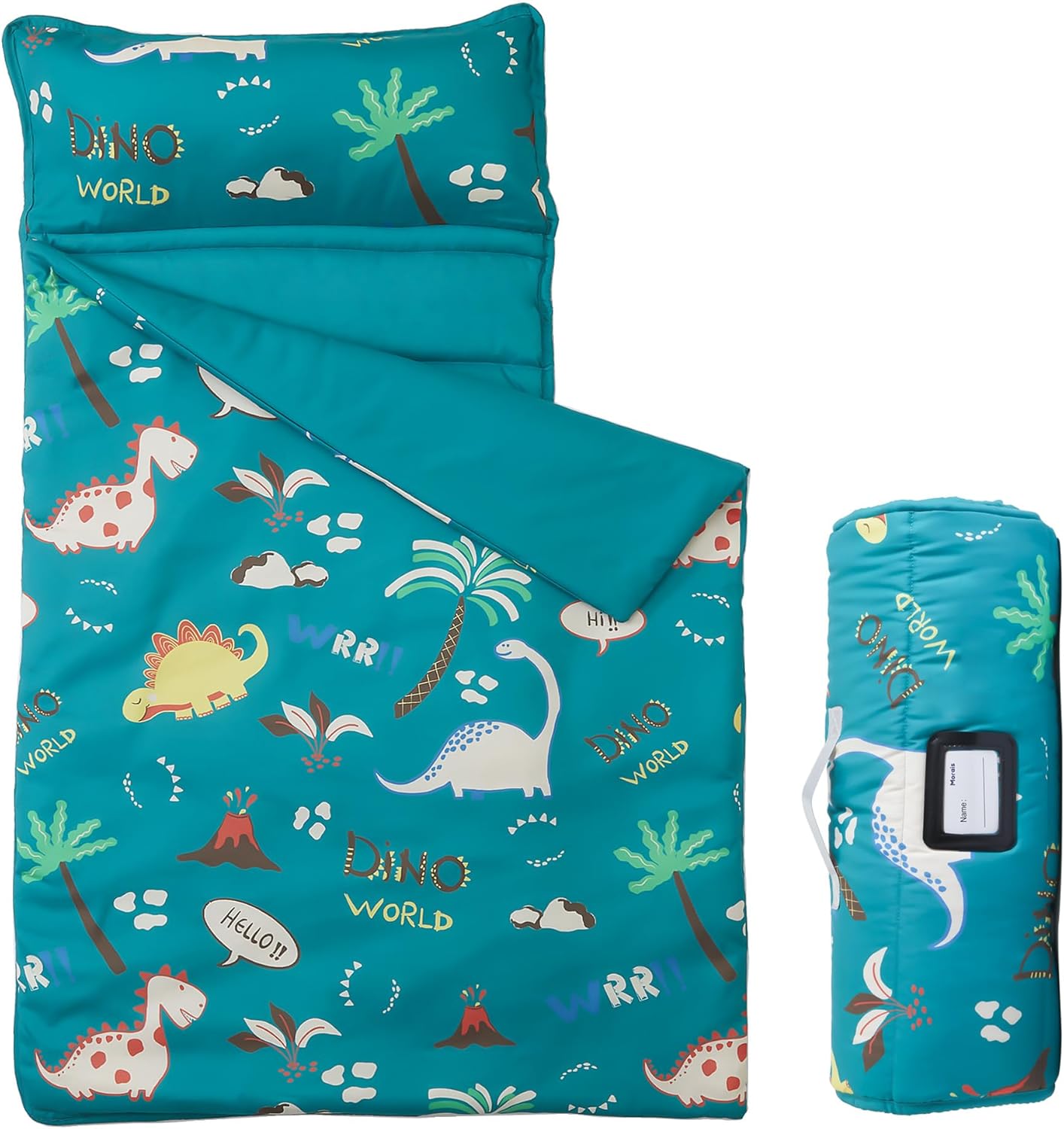 Morais Toddler Nap Mat with Pillow and Blanket – 52" x 20