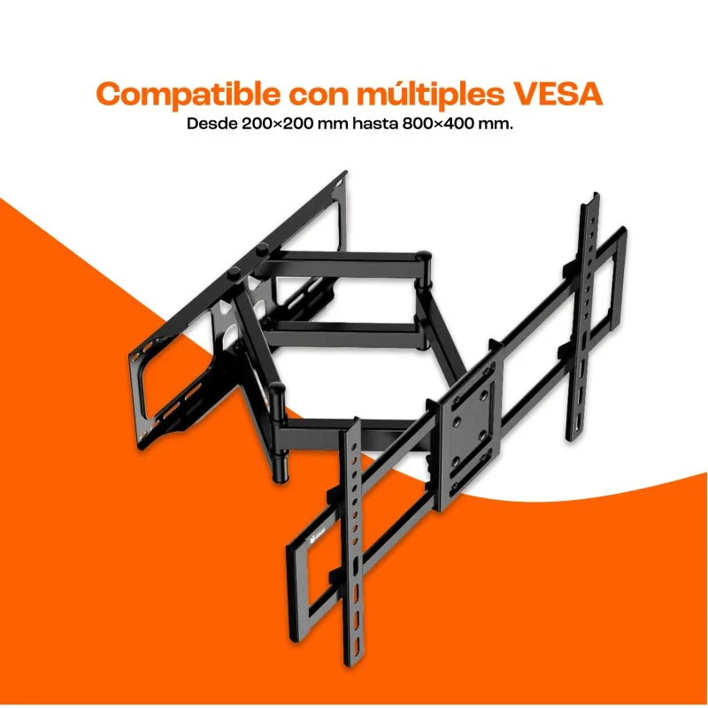 Detalle 2 de pccom-essential Soporte TV 42" a 100" 70 Kg