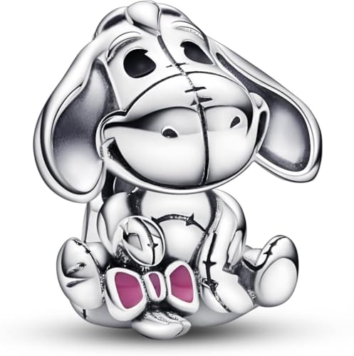 Detalle de PANDORA Disney Winnie Puuh Charm – Sterling Silber und Emaille, kompatibel mit Moments Armbändern