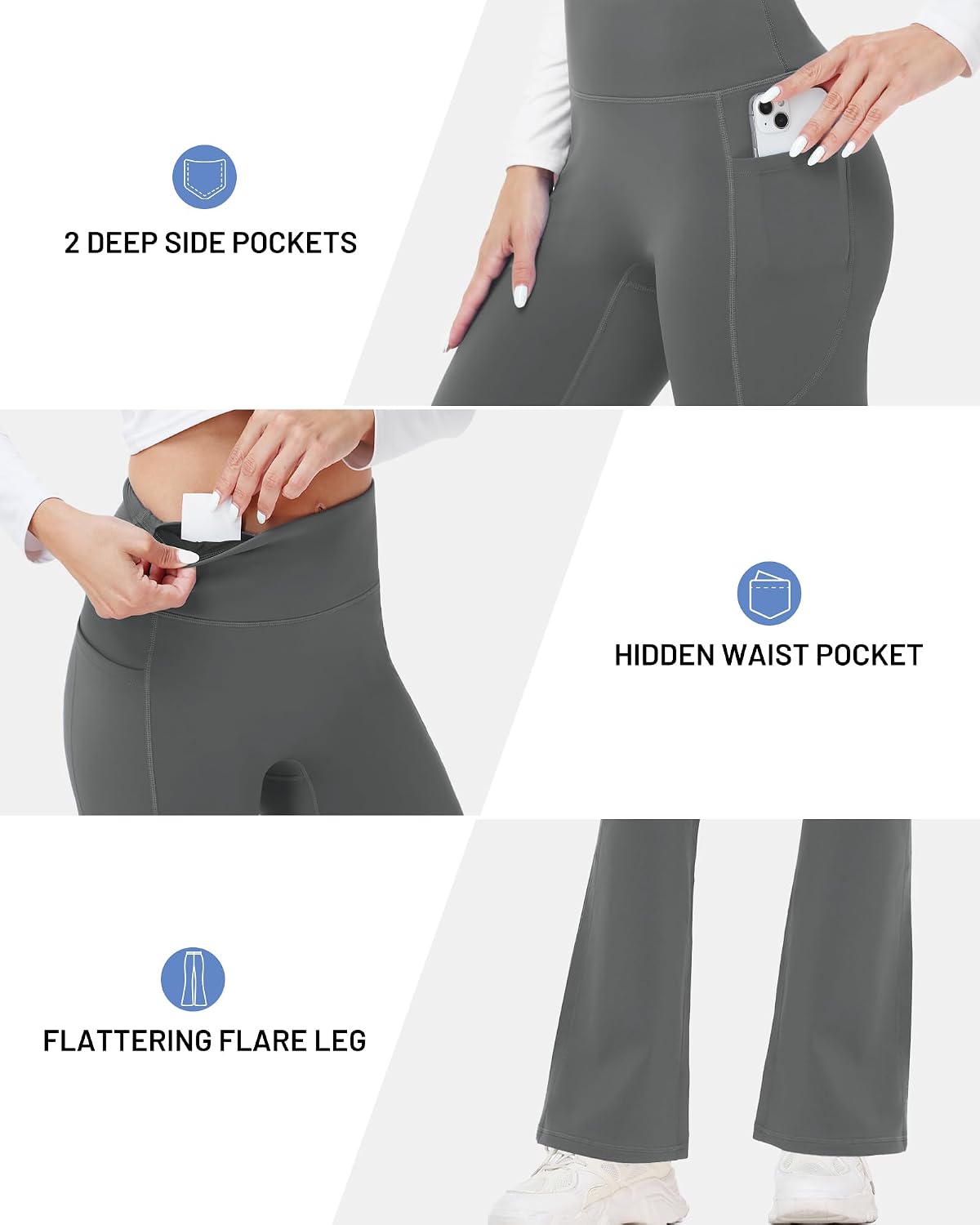 Detalle de Runhit Fleece-Lined Yoga Pants