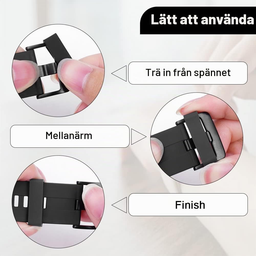 Thumbnail 5 de Vicloon klocköglor i silikon, 12-pack, 18 mm, svarta