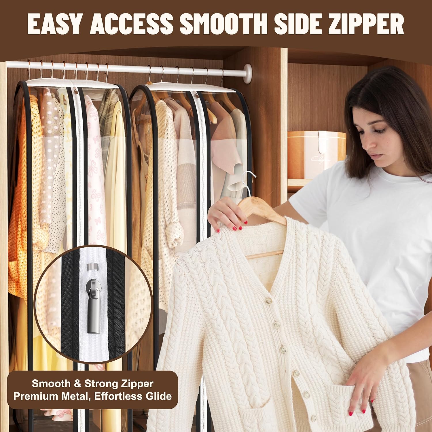 Detalle de Hanging Garment Bags, 40-Inch