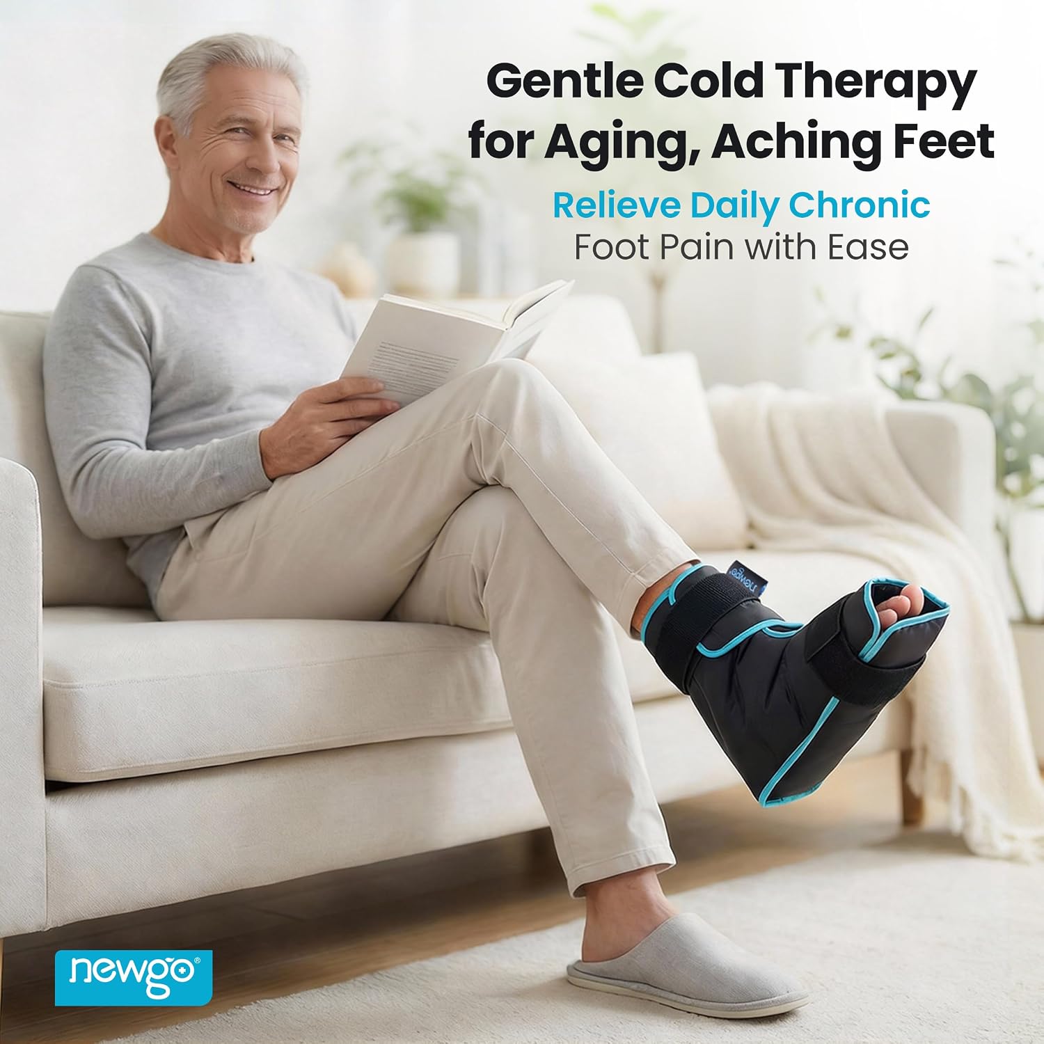 Thumbnail 5 de NEWGO Foot Ice Pack Wrap, Adjustable Full-Coverage Gel Cold Compress