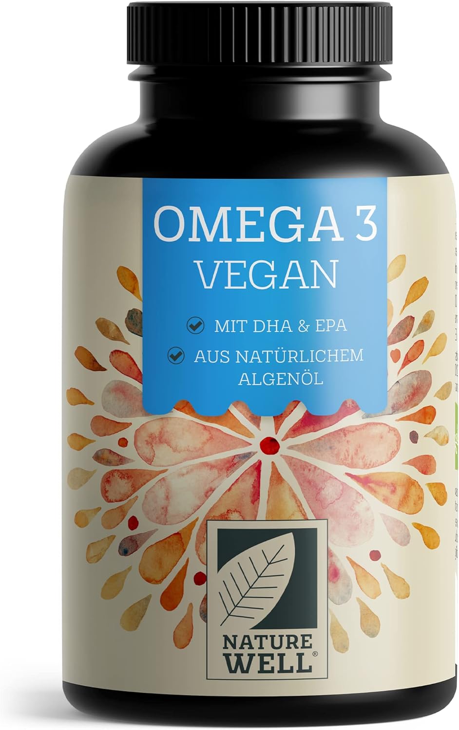 Detalle de NatureWell Omega-3 Vegan 120 Kapseln hochdosiert