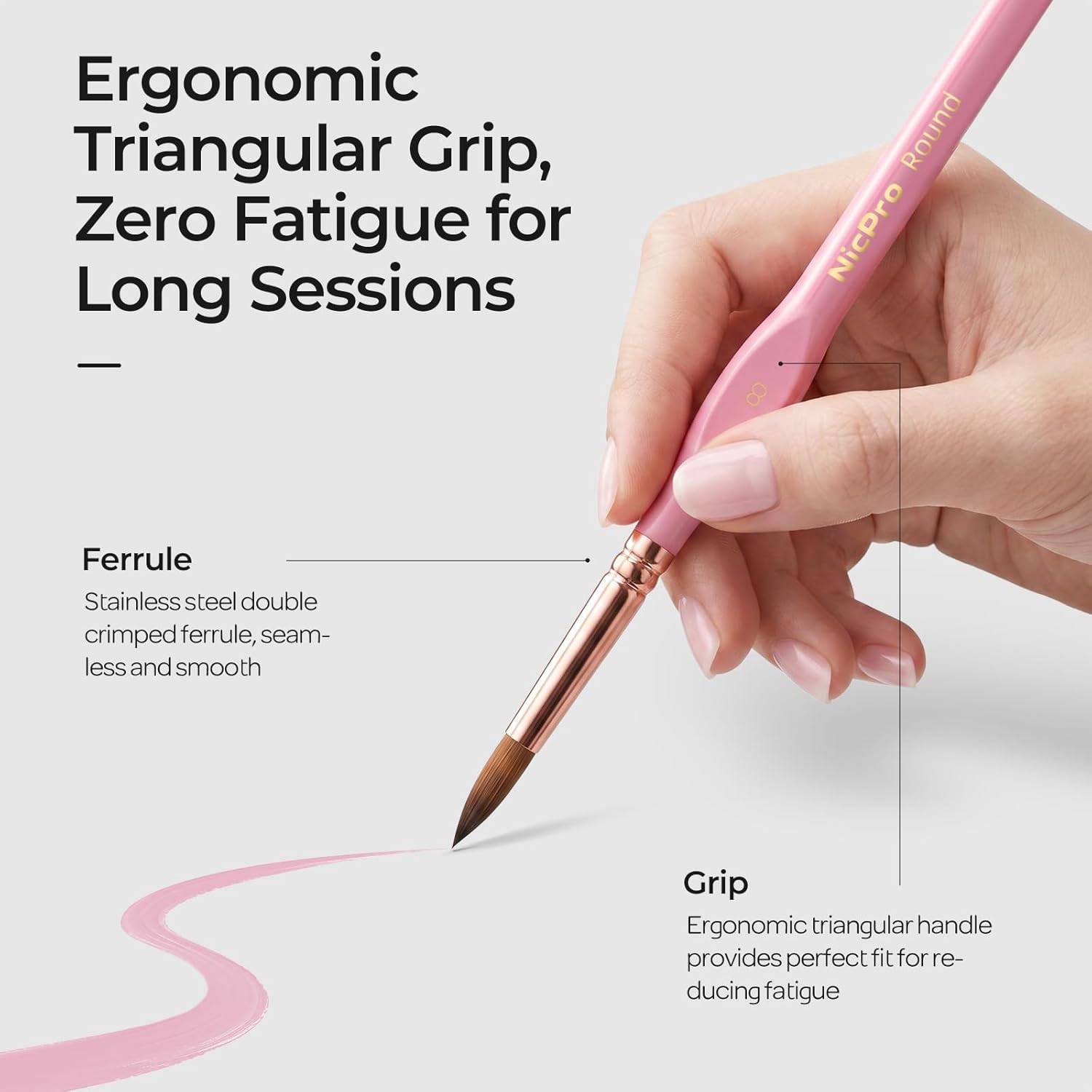 Thumbnail 1 de Nicpro 10PCS Micro Fine Detail Brush Set