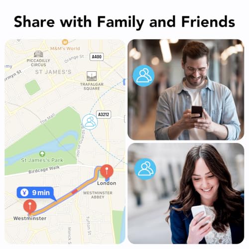 Thumbnail 6 de aowoka Smart Tracker Tags 4 pezzi per Android & iOS: localizzazione Bluetooth senza abbonamento