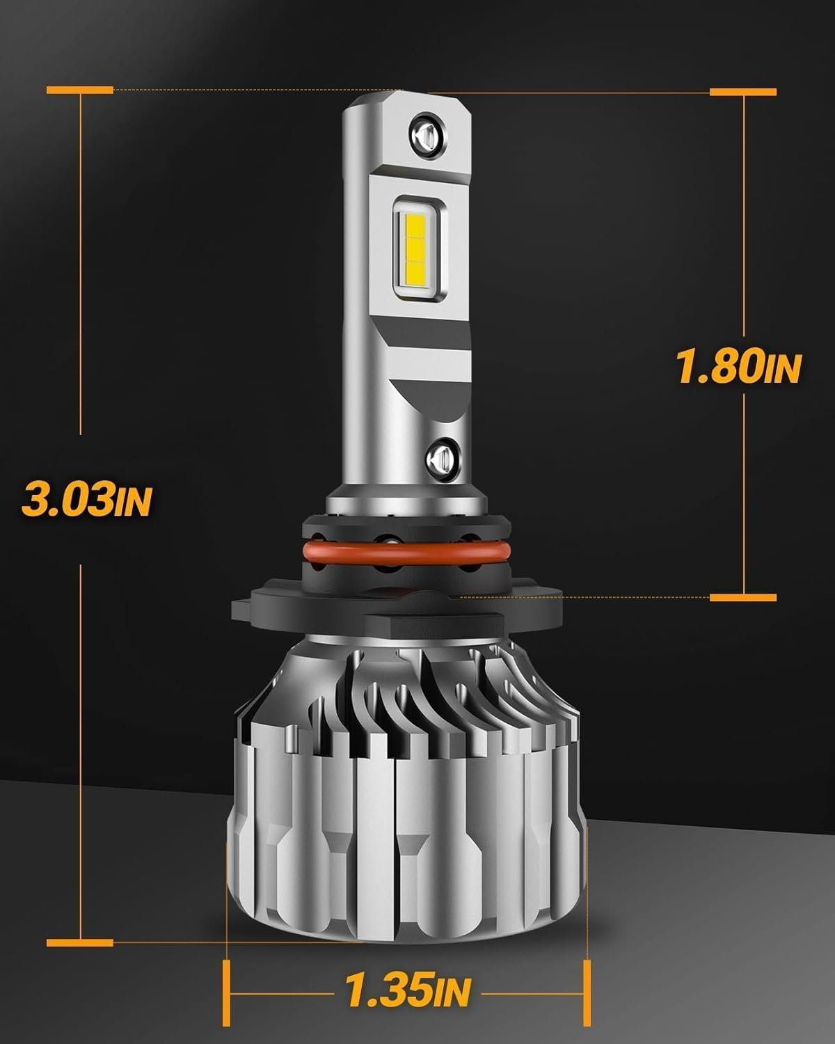 Detalle de SEALIGHT 9005 LED per fendinebbia/HB3, 6.500K e ventilatore 15.000 RPM (confezione da 2)
