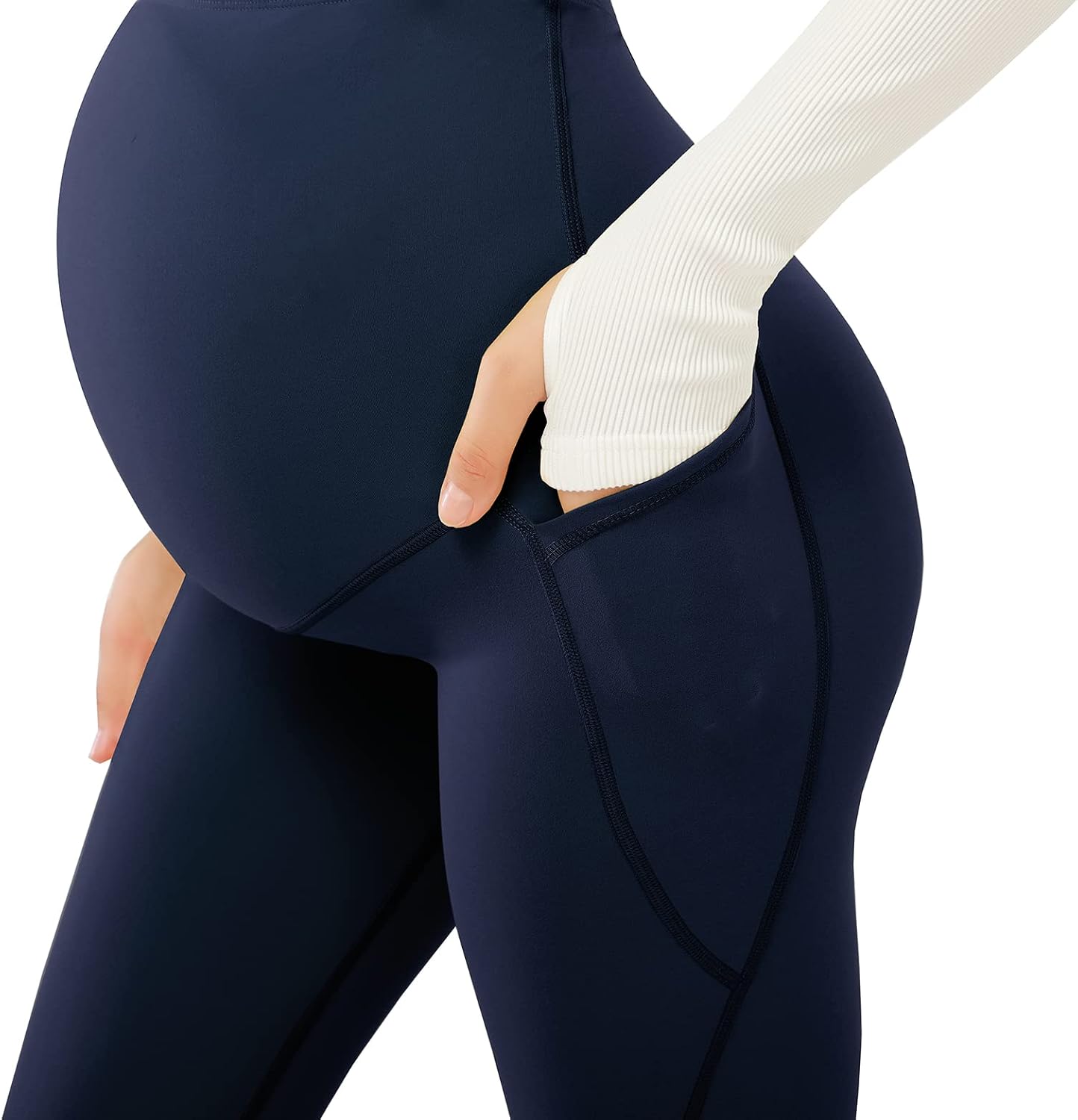 Detalle de JOYSPELS maternity leggings with pockets