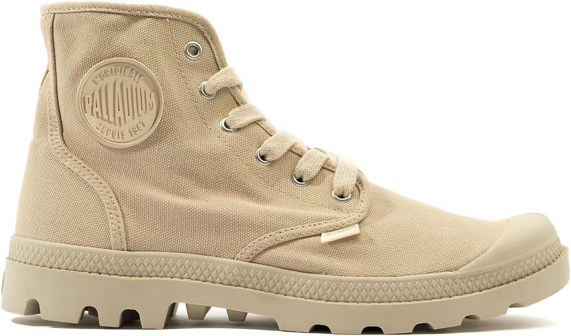 Detalle 1 de Palladium Pampa Hi snörstövlar för män, beige, EU 45