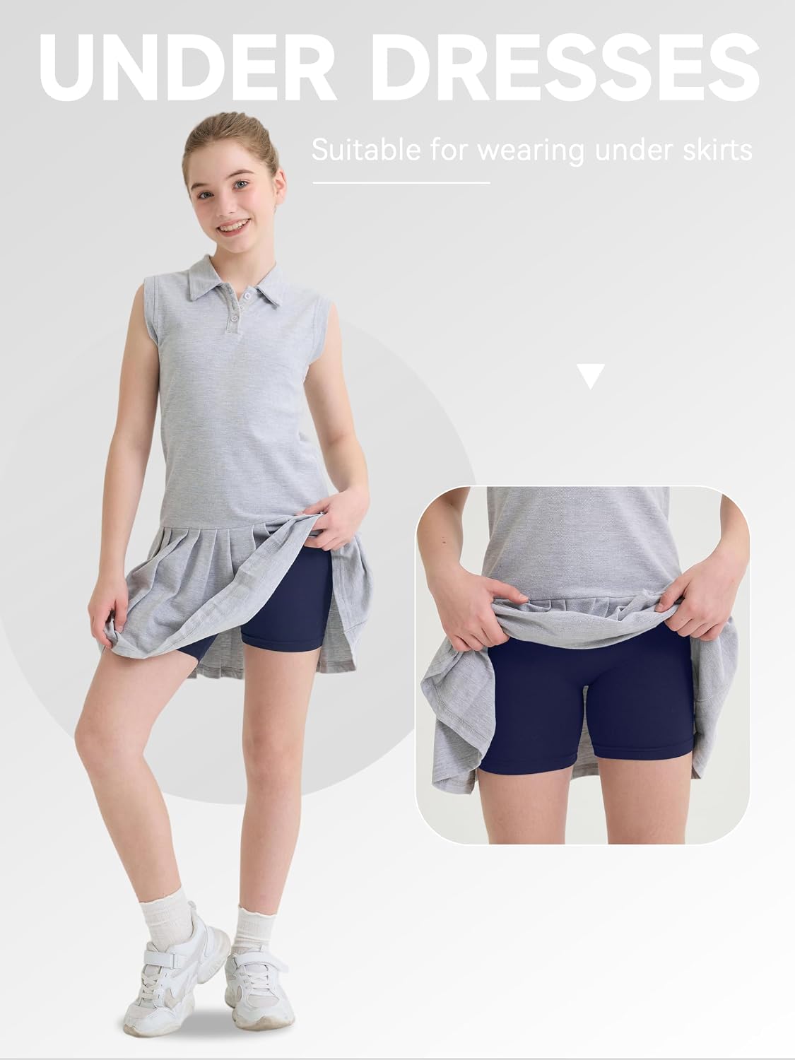Detalle 2 de FEOEOR 6 Pack Girls Bike Shorts 6-Pack