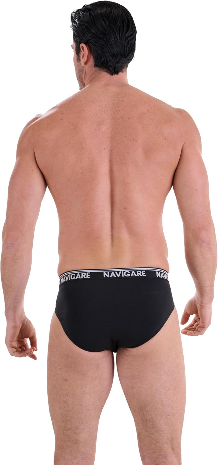 Detalle 2 de Navigare 574/e Slip Uomo Multicolore (Grigio/Nero/Navi) – Pacco da 6