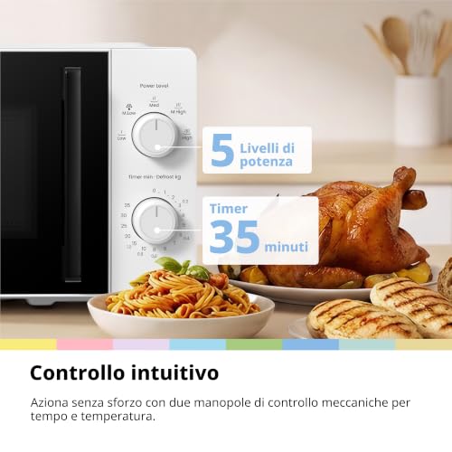 Thumbnail 6 de COMFEE' Forno a Microonde 20 litri 700 W – modello CMO-MM20L2NFPE(WH)