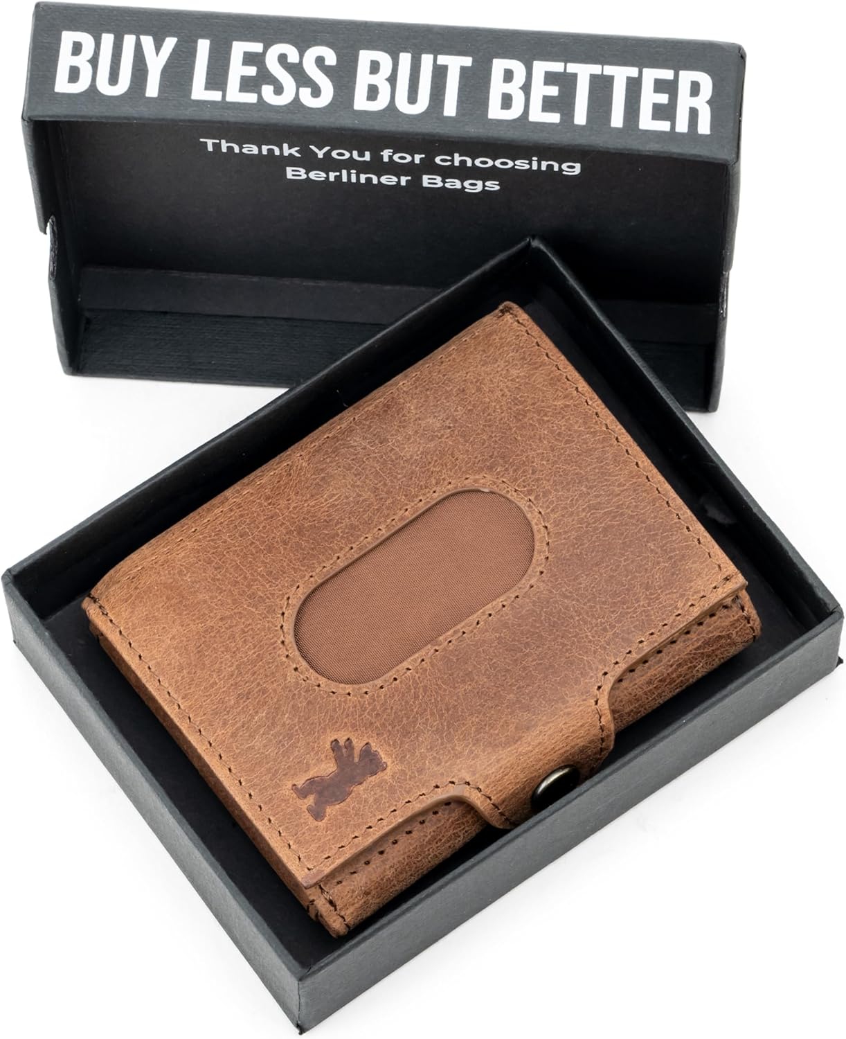 Thumbnail 6 de Berliner Bags Hamburg Portefeuille Slim en Cuir – Mini portefeuille homme, compact et élégant