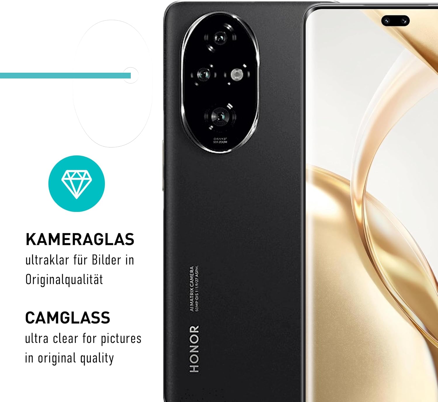Thumbnail 6 de SmarTect TPU Screen Protector for Honor 200 Pro, 2 Films + 2 Camera Protectors