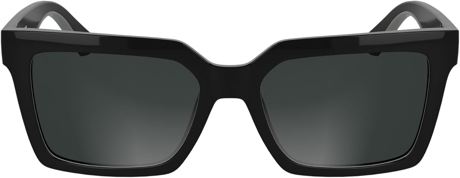 Detalle de Calvin Klein Jeans CKJ25602S occhiali da sole unisex neri con lente grigio pieno