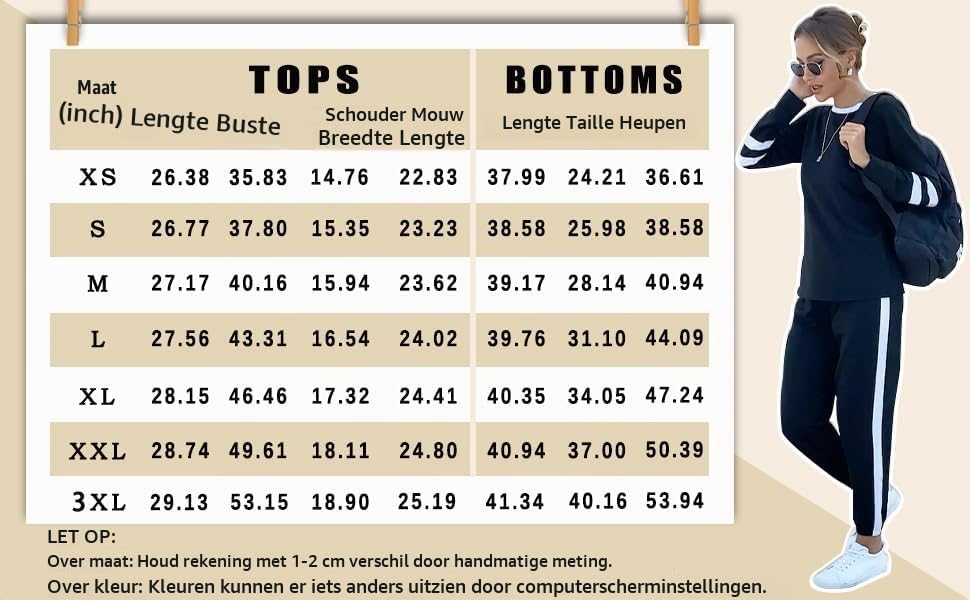 Detalle de Desol DSLS03-PA damestrainingspak, tweedelig met lange mouwen en joggingbroek