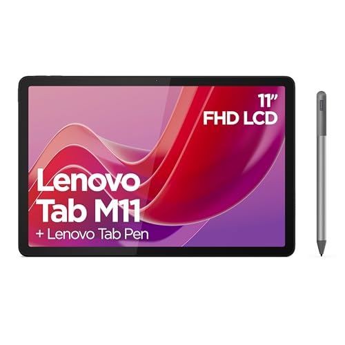 Detalle de Lenovo Tab M11 Android Tablet (11”) with Pen, 4GB RAM, 128GB, Luna Grey
