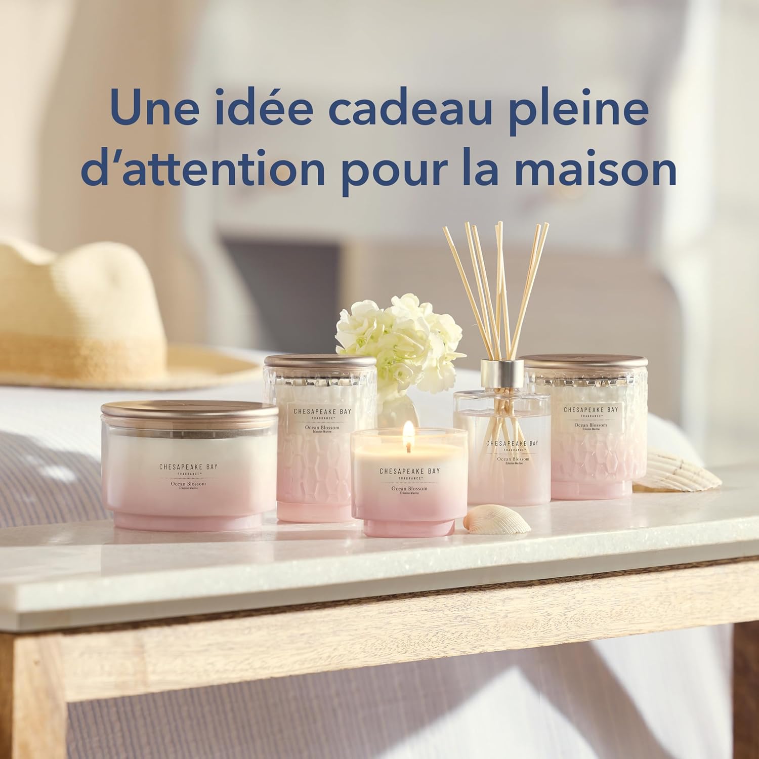 Detalle 2 de Chesapeake Bay Bougie parfumée | Éclosion marine – Bougie moyenne