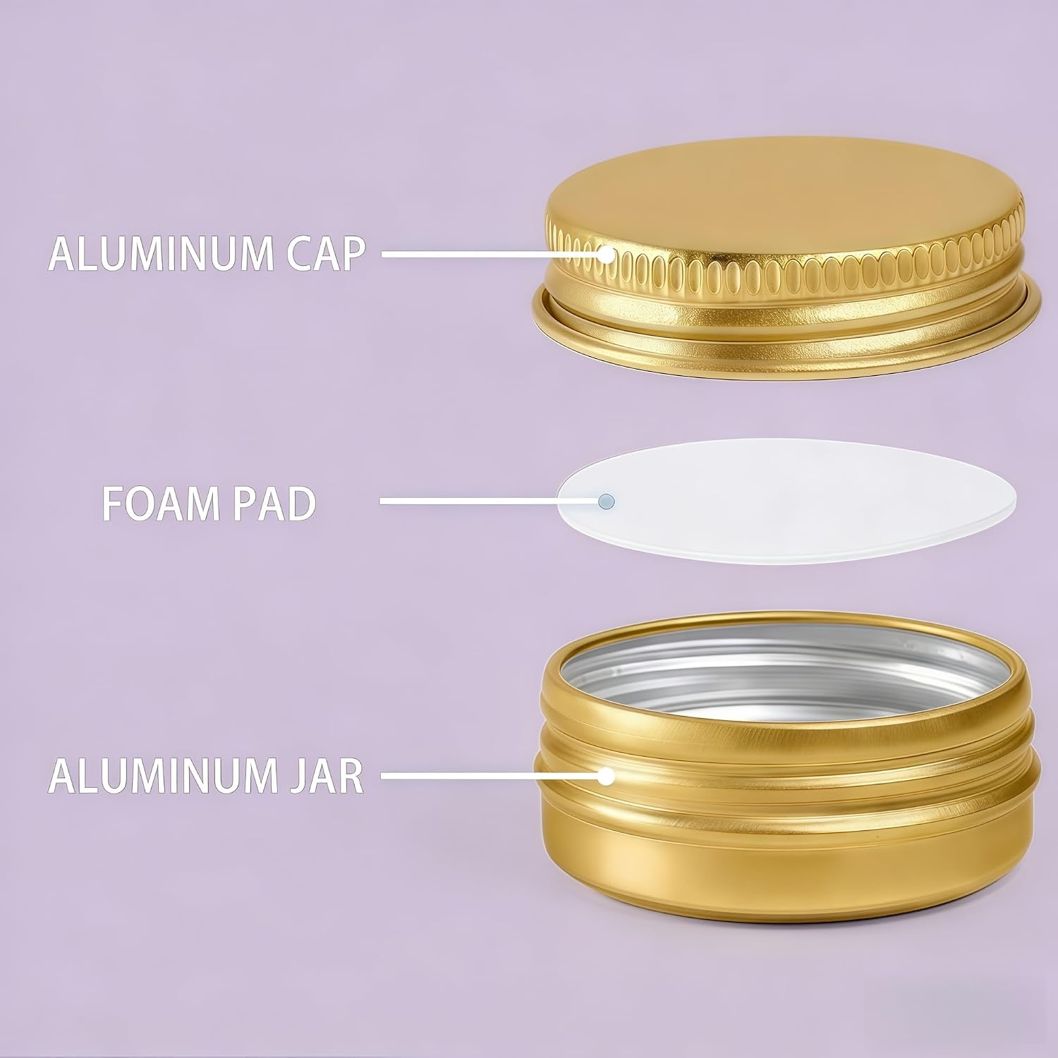 Detalle 2 de LJY Aluminum Tins 0.5 oz