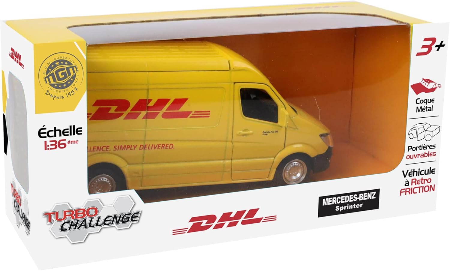 Detalle 2 de Camion DHL rétro-friction 1/36 🚚