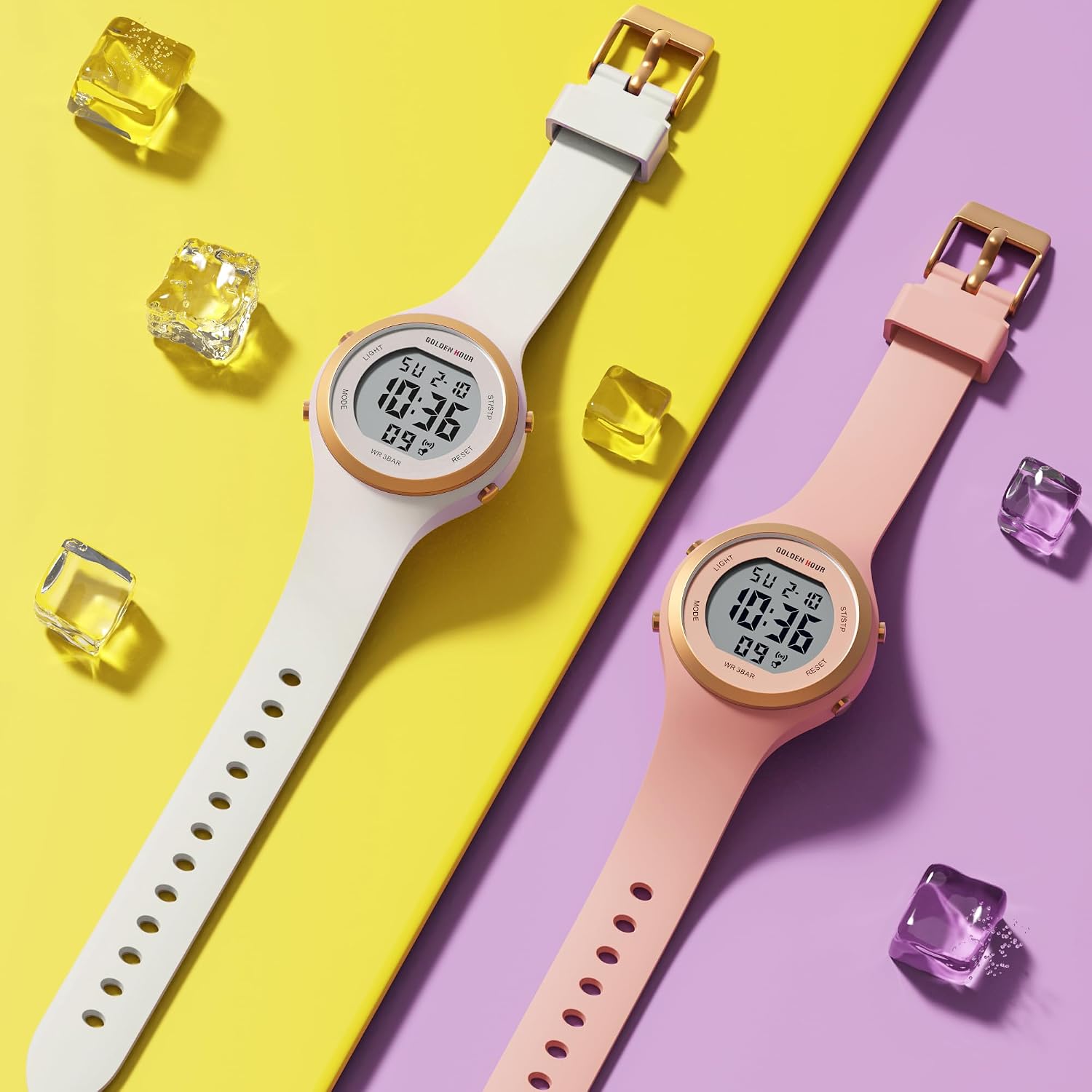 Thumbnail 5 de GOLDEN HOUR Digitaluhr Damen 5ATM