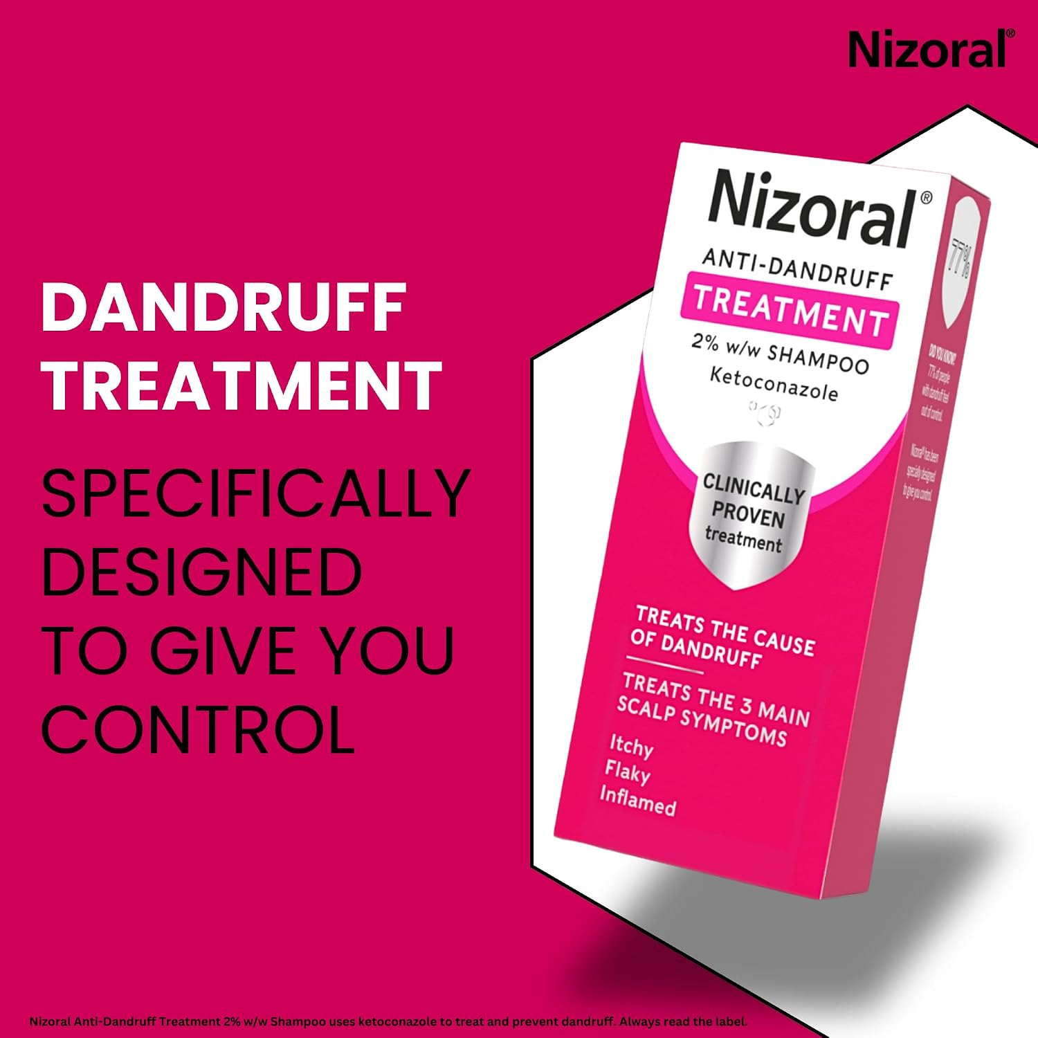 Thumbnail 1 de Nizoral Anti-Dandruff Treatment Shampoo (1 x 100ml) — Clinically proven for itchy, flaky scalps