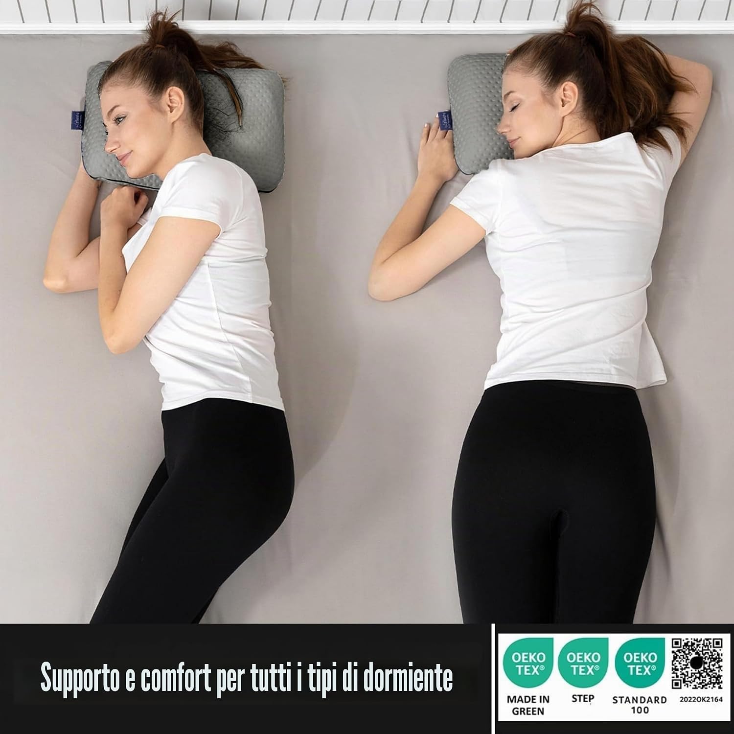 Thumbnail 3 de alkamto Cuscino da viaggio: supporto ergonomico in memory foam con federa termoregolante