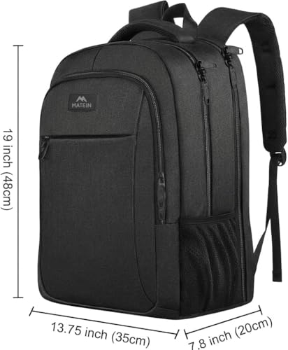 Detalle de MATEIN Zaino Porta PC 17.3' Pollici – Resistente, Impermeabile e Pronto al Viaggio