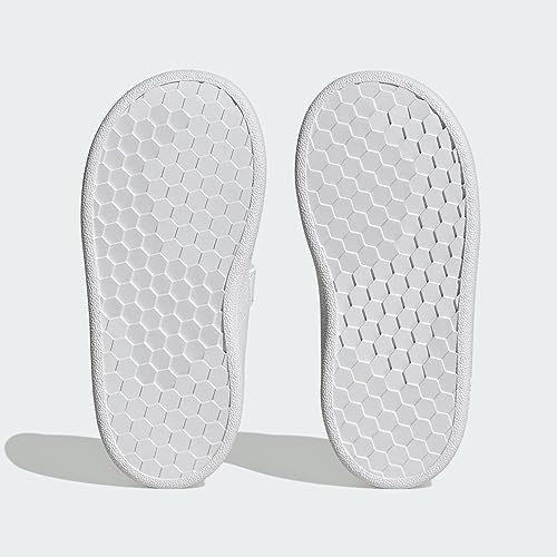 Detalle 2 de adidas Advantage Lifestyle Court Two Hook-And-Loop Shoes para bebé (Cloud White/Real Pink/Core Black), 22 EU