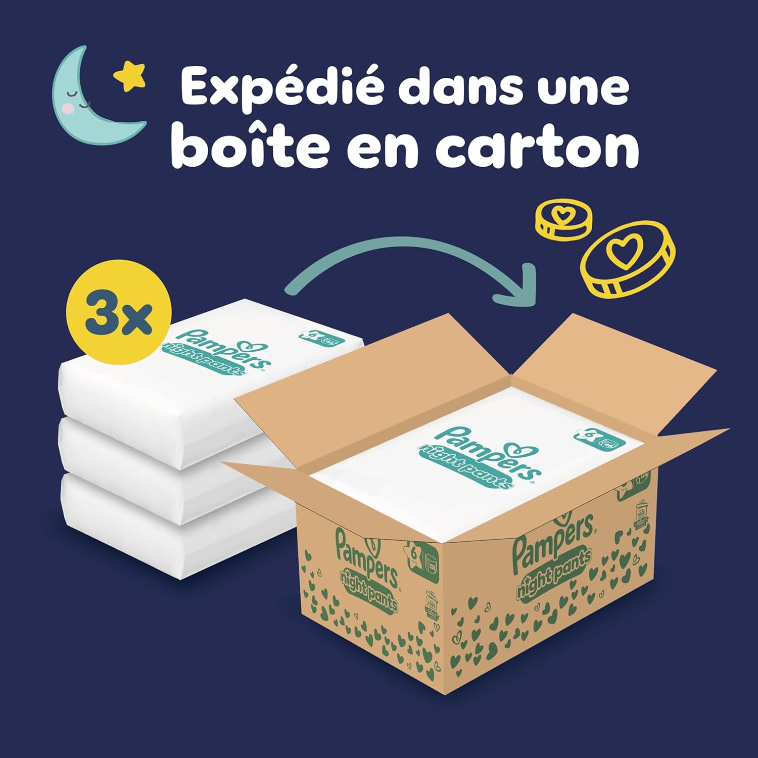 Detalle 2 de Pampers Night Pants 138 couches-culottes đ¶