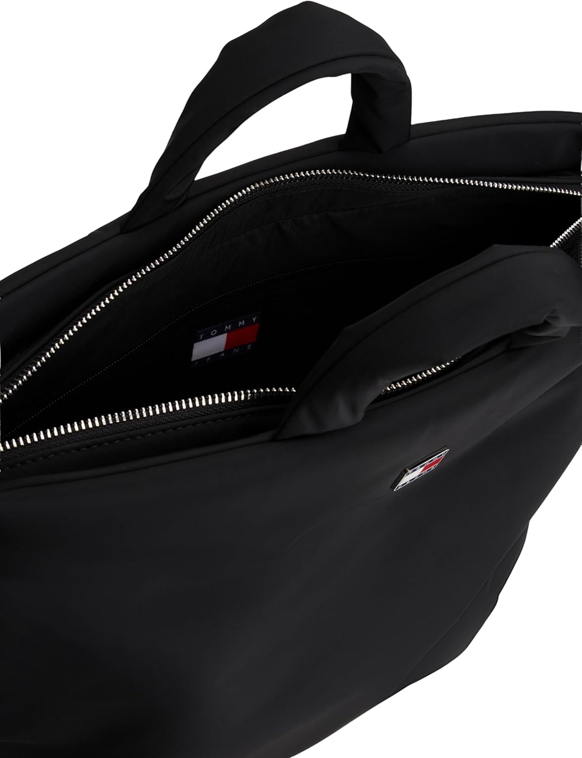 Thumbnail 3 de Tommy Jeans TJW Urban Nylon MED Tote AW0AW17885 pour femme – cabas en nylon noir (taille unique)