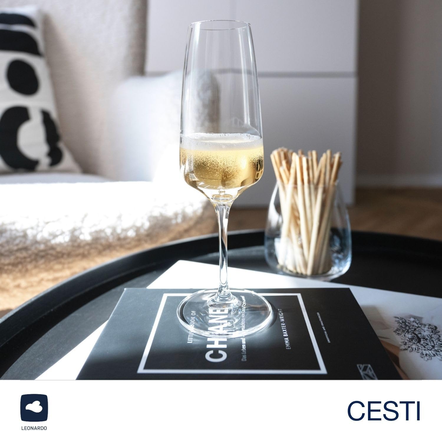 Thumbnail 6 de LEONARDO HOME Sektgläser CESTI (6er Set) inkl. Poliertuch – Spülmaschinenfest, Stoßfest und elegant