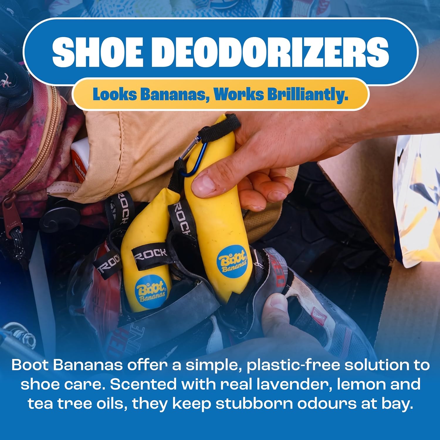 Thumbnail 1 de Boot Bananas Original Shoe Deodorisers, Banana-Shaped Fresheners - Reusable