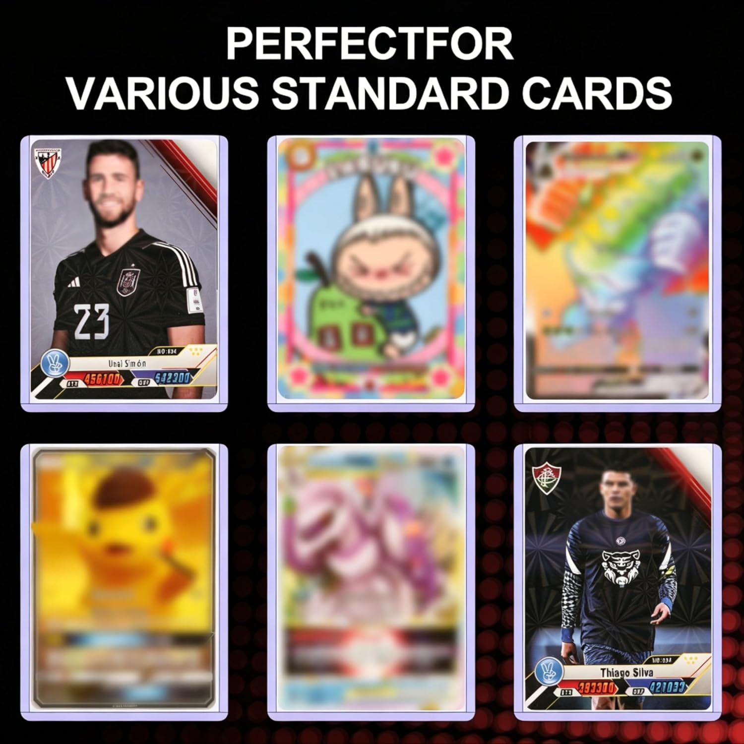 Detalle de 400 Card Sleeves Top Loaders (3" x 4") + Soft Sleeves for Trading Cards, Hard PVC Protectors