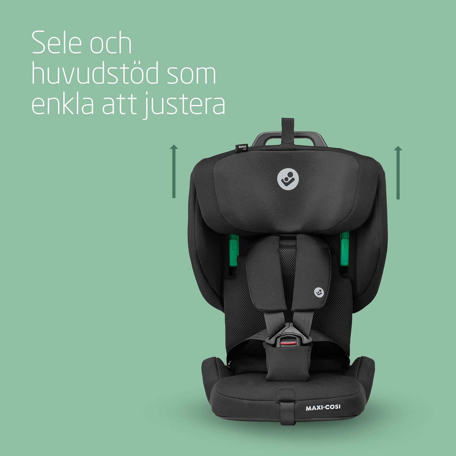 Thumbnail 6 de Maxi-Cosi Nomad Plus hopfällbar bilbarnstol med fempunktssele och sidokollisionsskydd