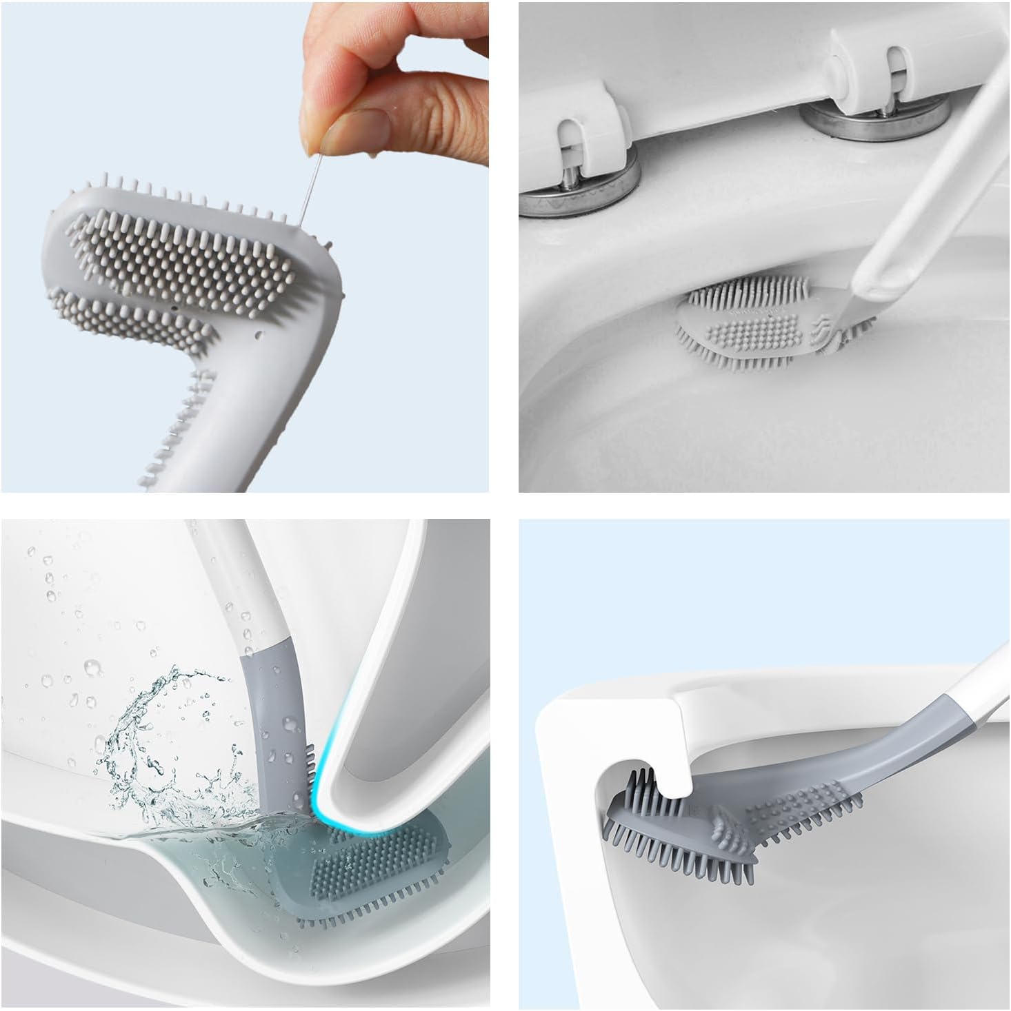 Detalle 2 de Xemnys Silicone Toilet Brush Deep Cleaner