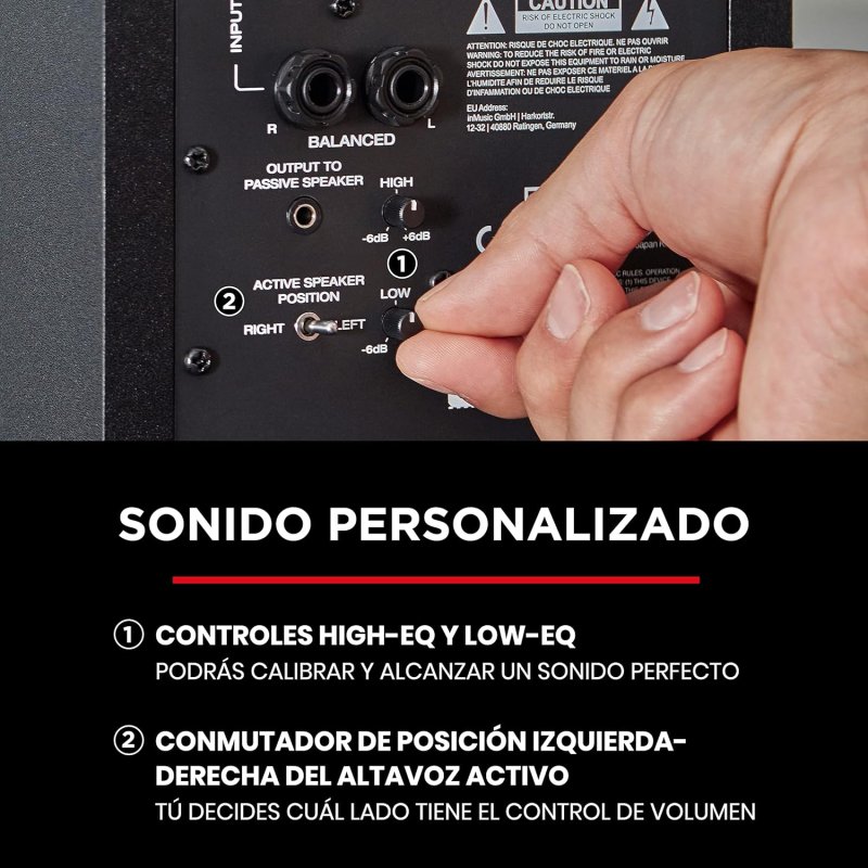 Detalle de M-Audio BX3: Monitores de Estudio Activos 120 W, 3.5" para Producción y Streaming